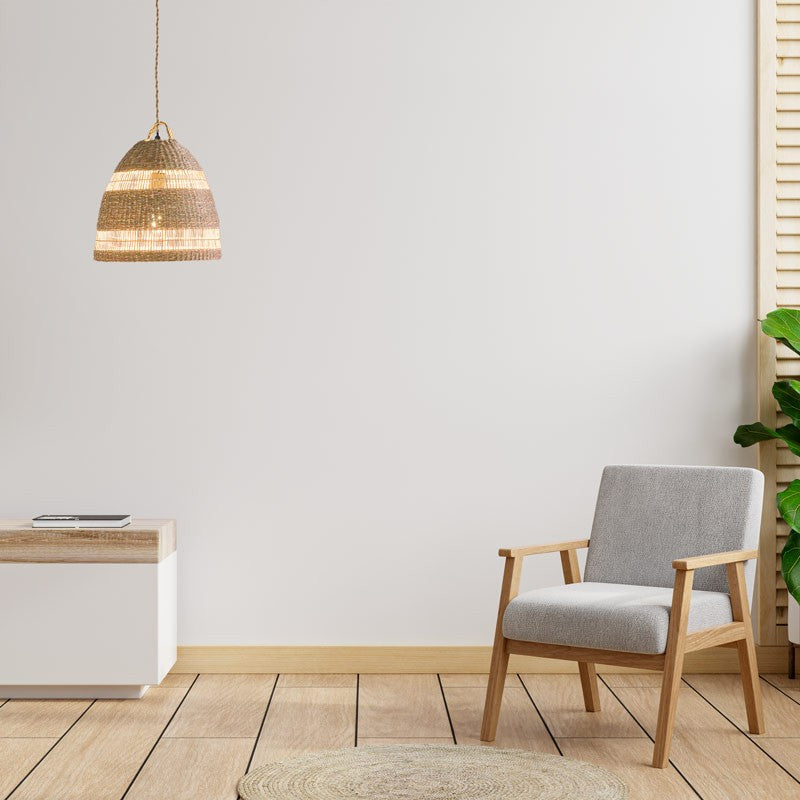 Lámpara colgante de mimbre "Ikken"