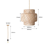 Lámpara colgante de mimbre "Onna"