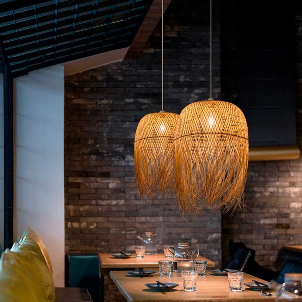 Lámpara colgante de ratán "JAVA"