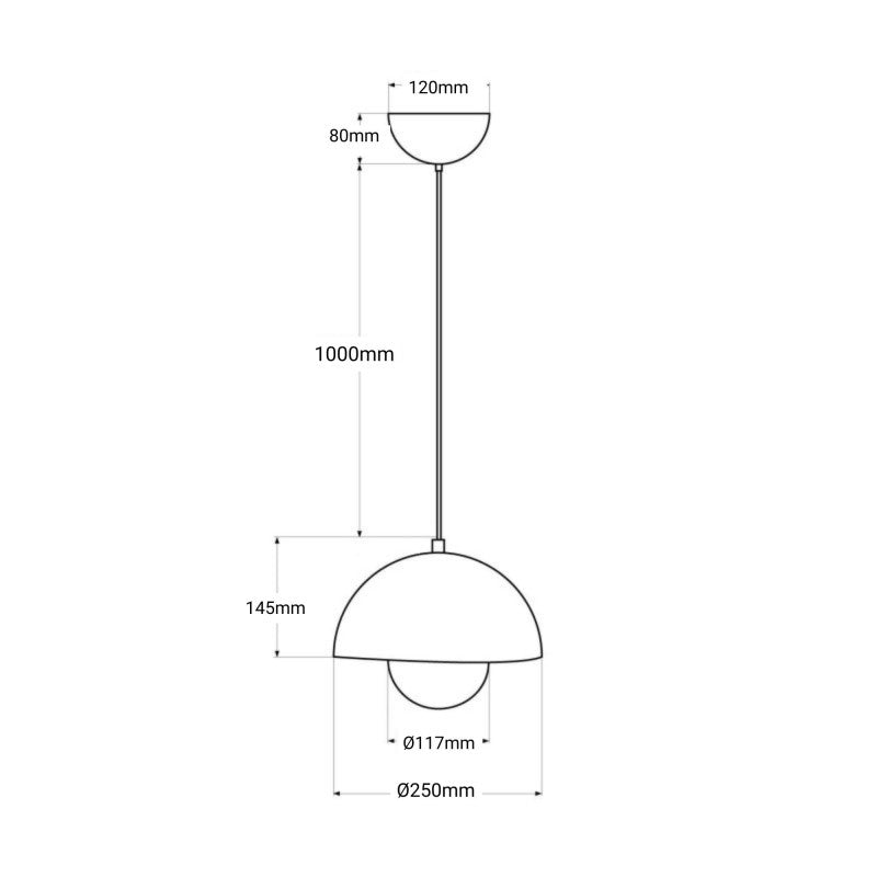 Lámpara colgante diseño vintage "Lea" - E27