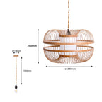 Lámpara colgante japonesa de bambú "KAIZEN"