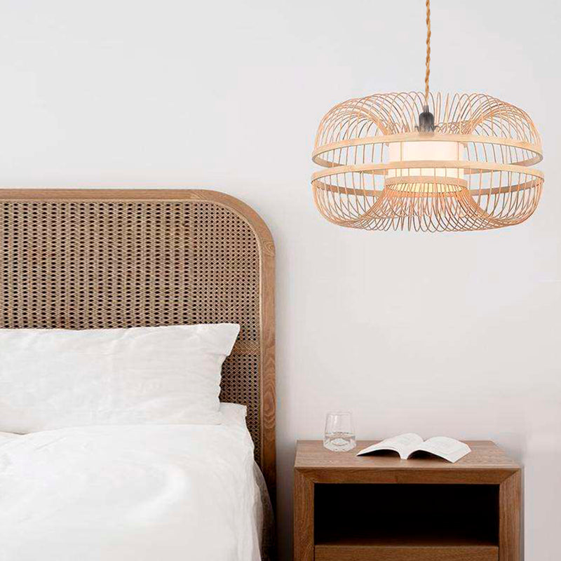 Lámpara colgante japonesa de bambú "KAIZEN"