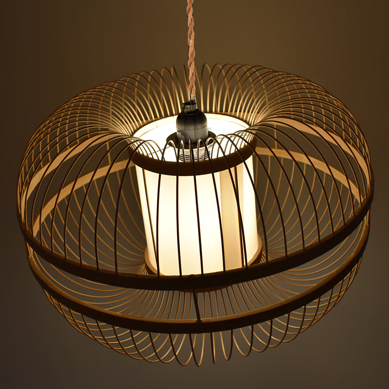 Lámpara colgante japonesa de bambú "KAIZEN"