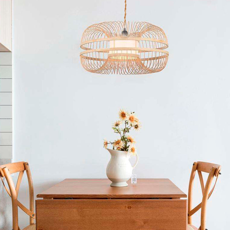 Lámpara colgante japonesa de bambú "KAIZEN"