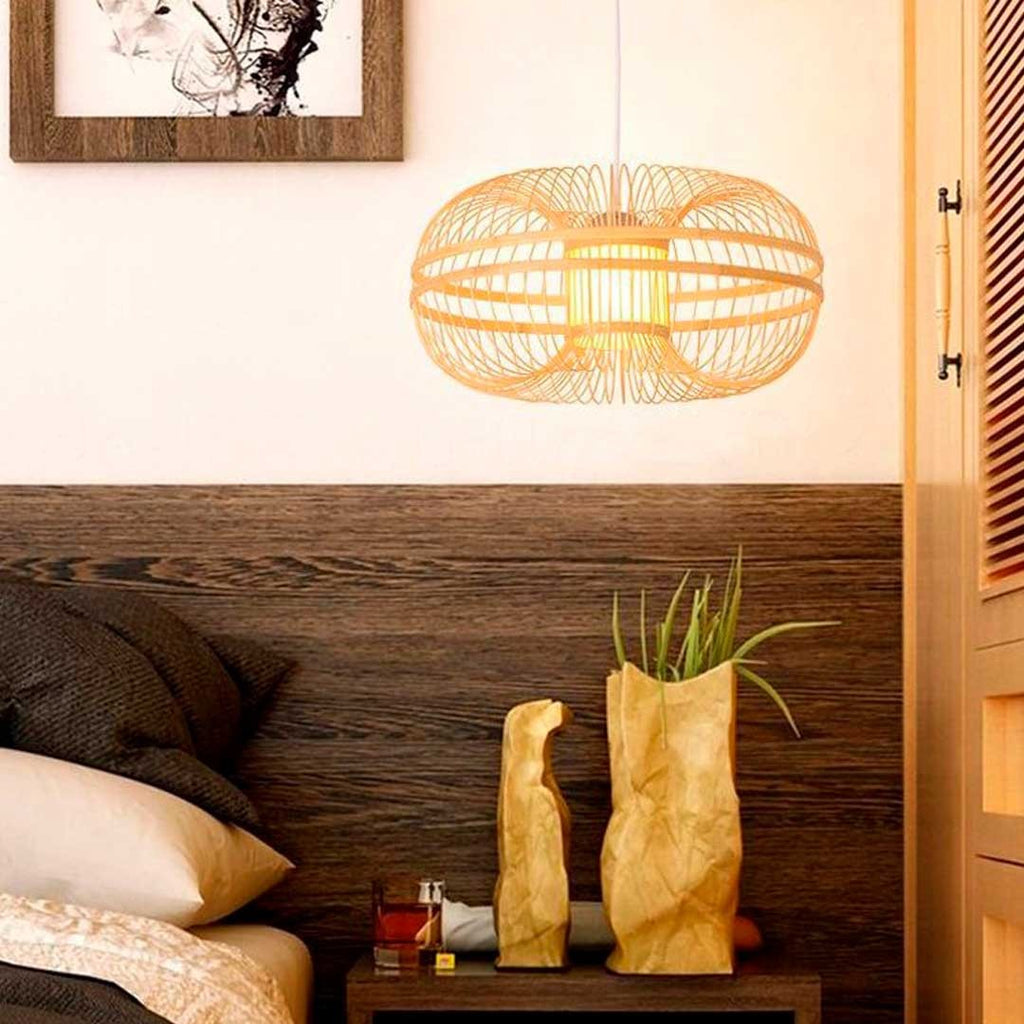 Lámpara colgante japonesa de bambú "KAIZEN"