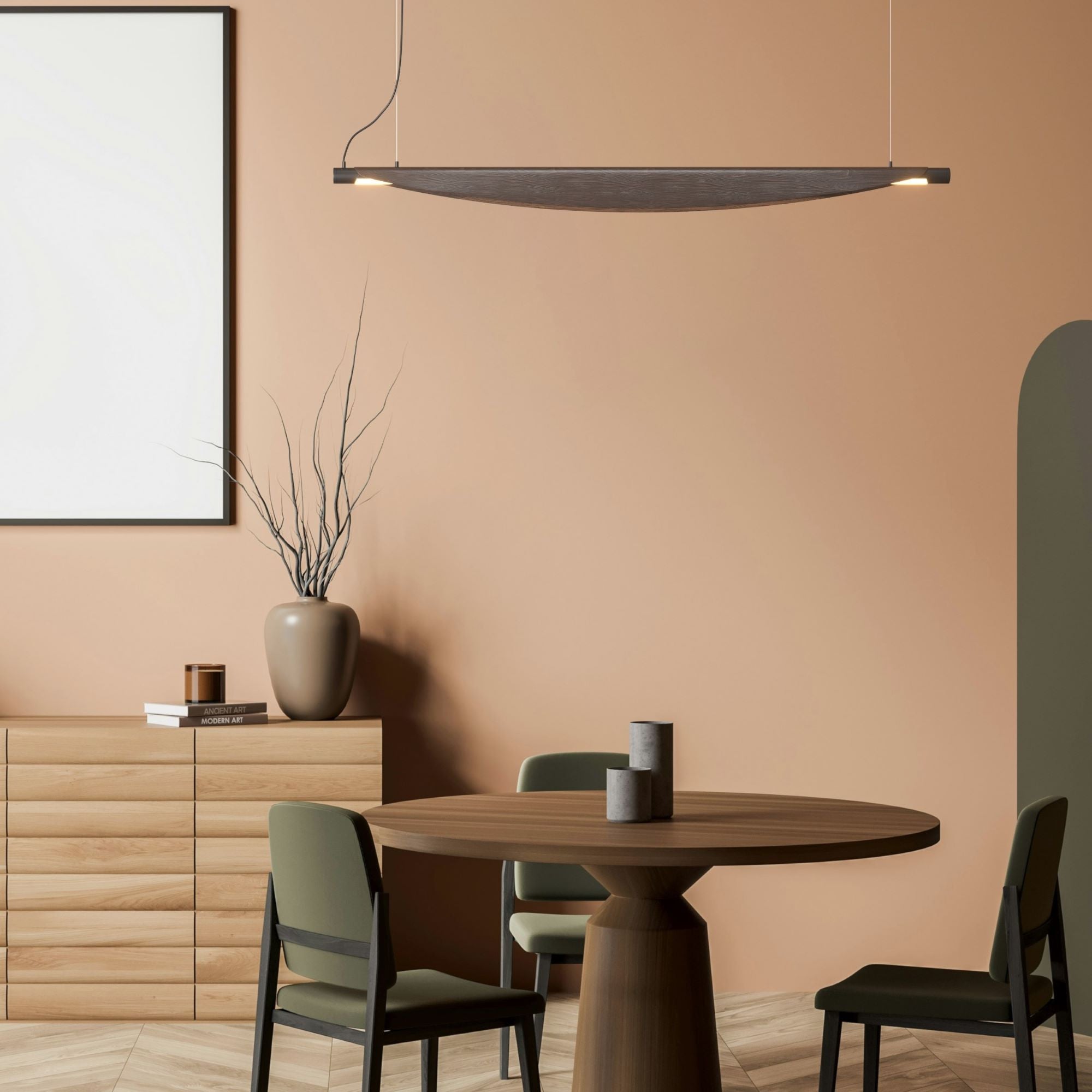 Lámpara colgante japonesa "Wings" - 28W - Blanco cálido