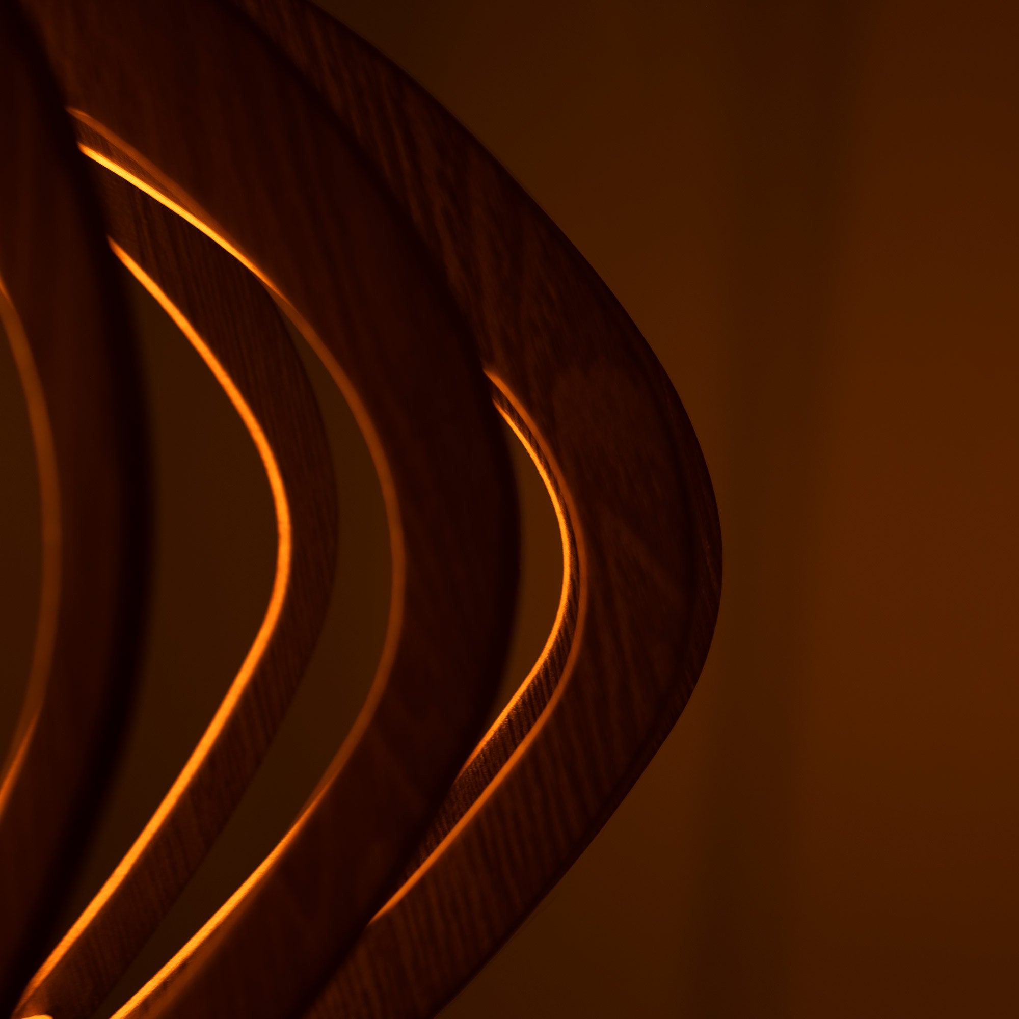 Lámpara colgante madera "Pili" - Ø 48cm - 1 x E27