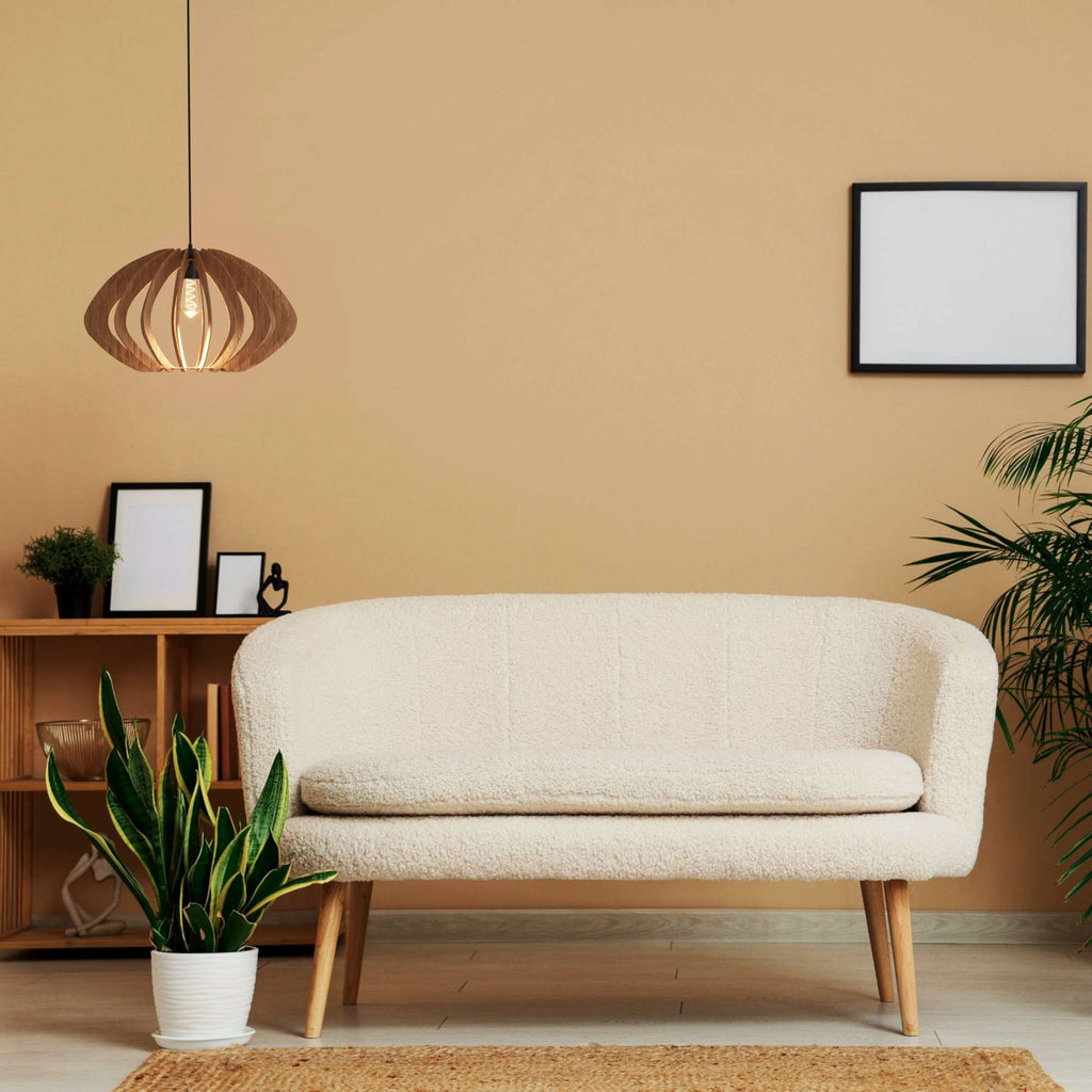 Lámpara colgante madera "Pili" - Ø 48cm - 1 x E27