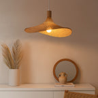 Lámpara colgante  de mimbre "Bellas"