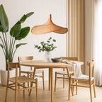 Lámpara colgante  de mimbre "Bellas"