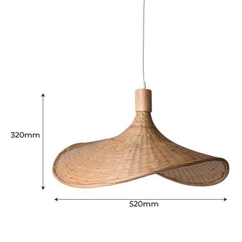 Lámpara colgante  de mimbre "Bellas"