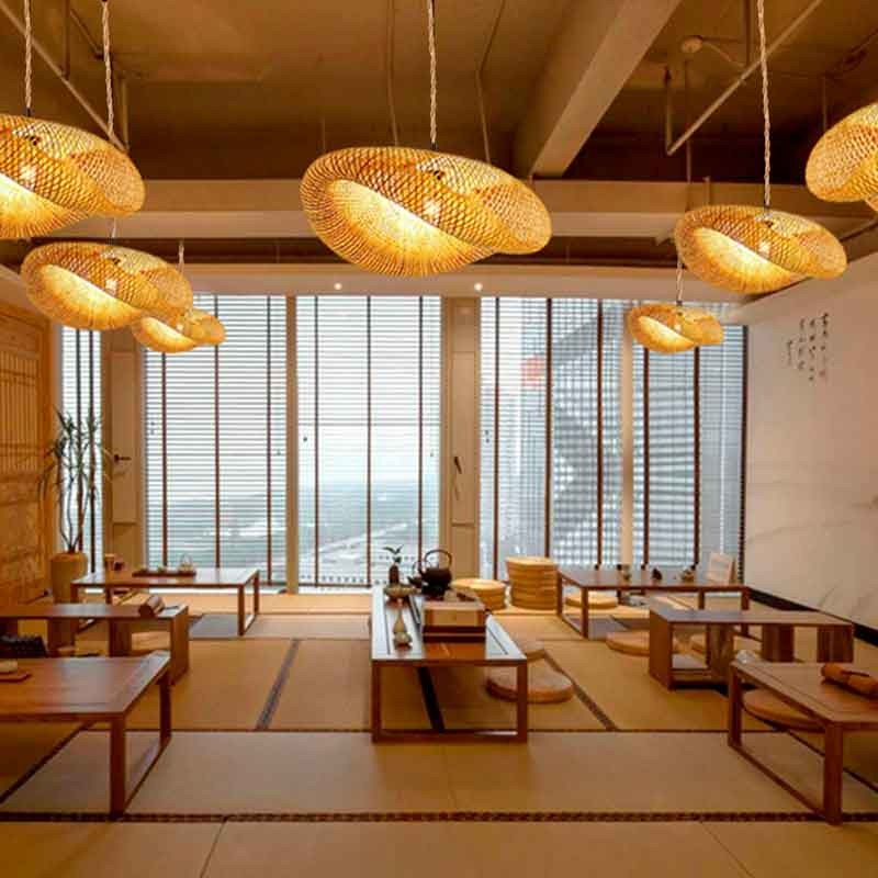 Lámpara colgante mimbre "Vimet Lite"