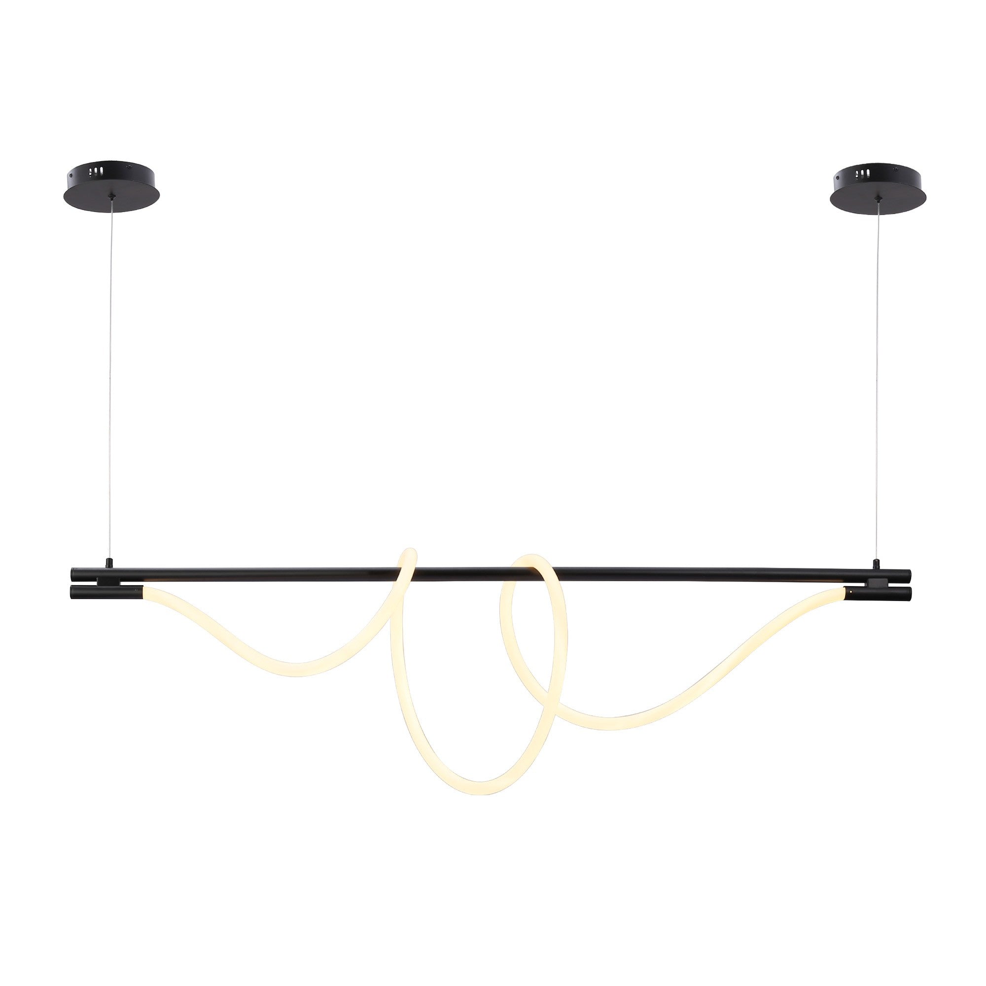 Lámpara colgante moderna neón ondulante "Corda" - 360º - 45W - 3000K