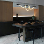 Lámpara colgante moderna neón ondulante "Corda" - 360º - 45W - 3000K