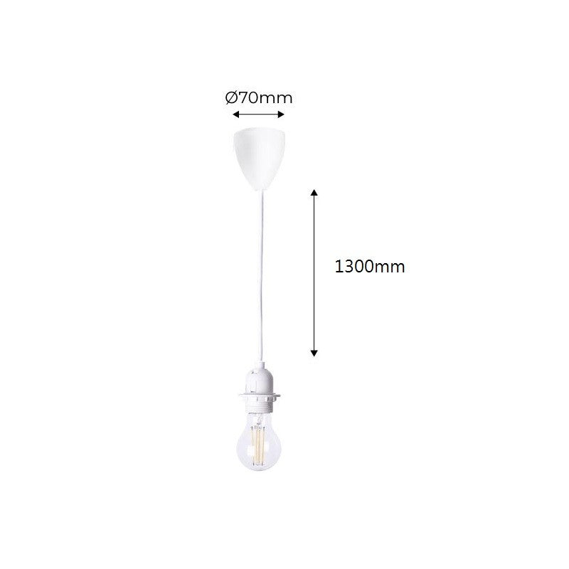 Cable colgante para lámpara de techo - E27 - 130cm