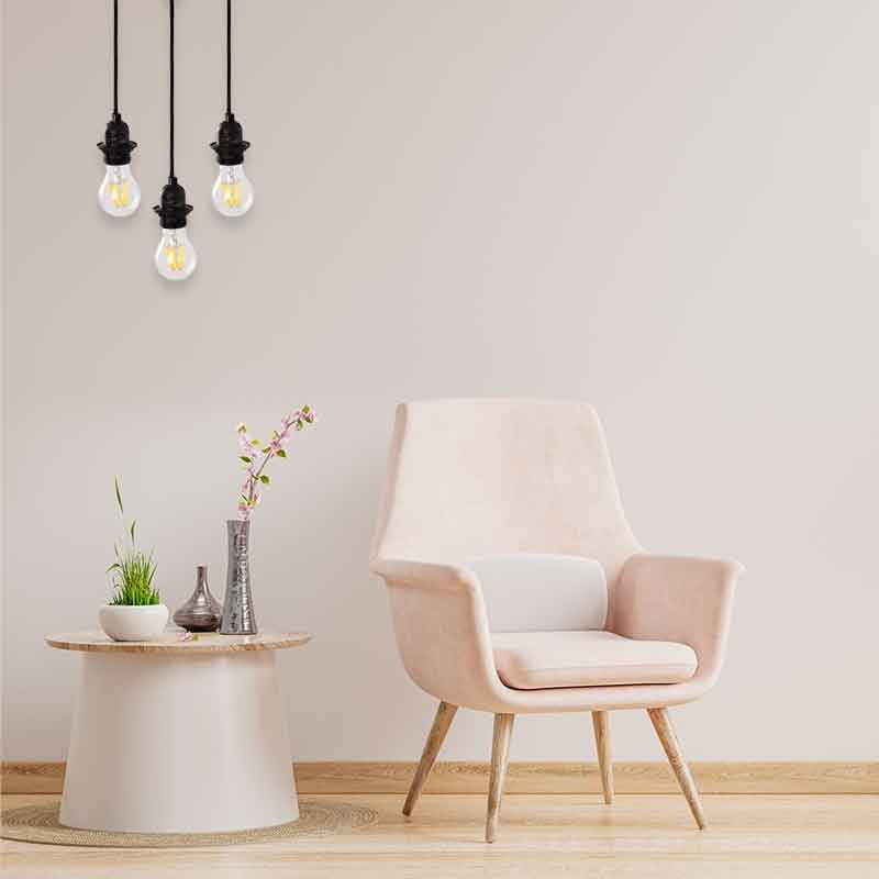 Cable colgante para lámpara de techo - E27 - 130cm