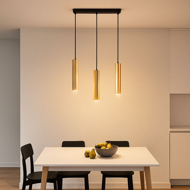 Lámpara colgante triple minimalista "Bila 3" - GU10