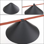 Lámpara cono configurable "Axia 2" - KIT 2 lámparas plato 12W + cinta textil eléctrica + accesorios