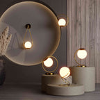 Lámpara de mesa bola cristal "Ruth"