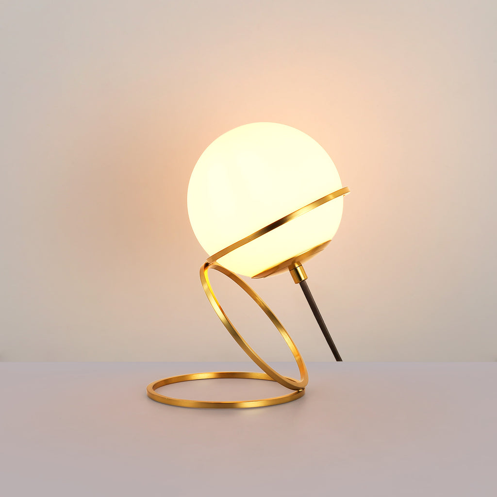 Lámpara de mesa bola cristal "Ruth"