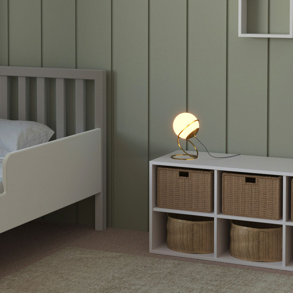 Lámpara de mesa bola cristal "Ruth"