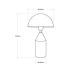 Lámpara de mesa de metal "Cutt" - E27