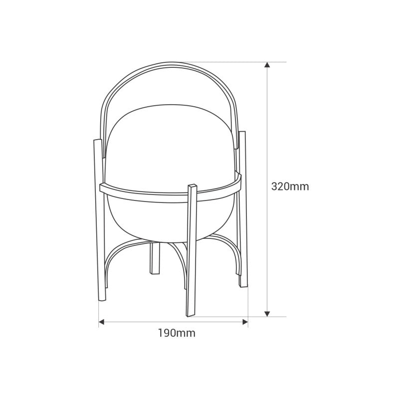Lámpara de mesa de diseño "Megan" - 19 x 32 cm