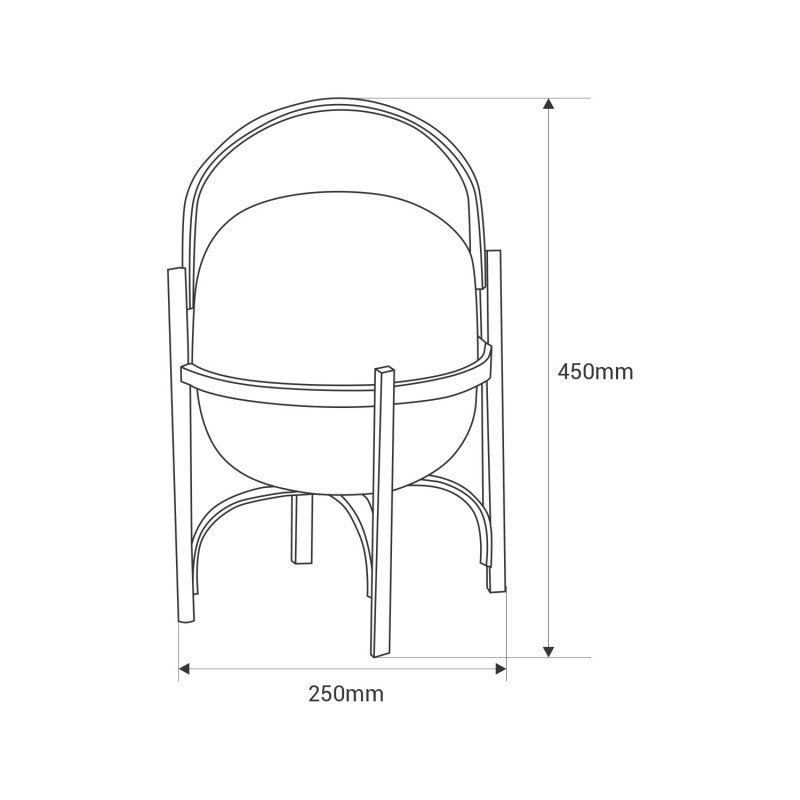 Lámpara de mesa de diseño "Megan" - 25 x 45 cm