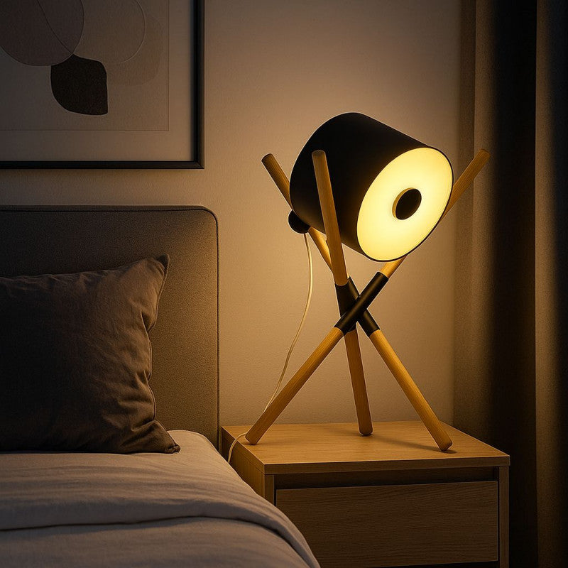 Lámpara de mesa nórdica de trípode "FOCUS" - 3 x E27 / G45