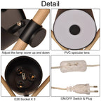 Lámpara de mesa nórdica de trípode "FOCUS" - 3 x E27 / G45