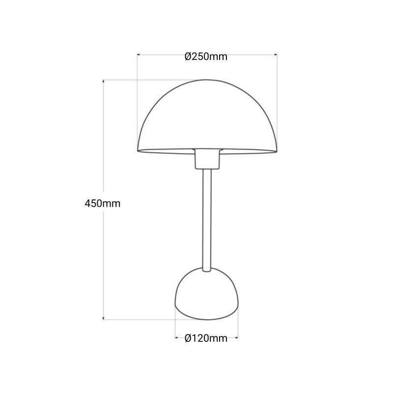 Lámpara de mesa diseño vintage "Floralis" - E27