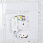 Lámpara de techo LED CCT tipo plafón - 36W - Efecto madera - Ø50cm