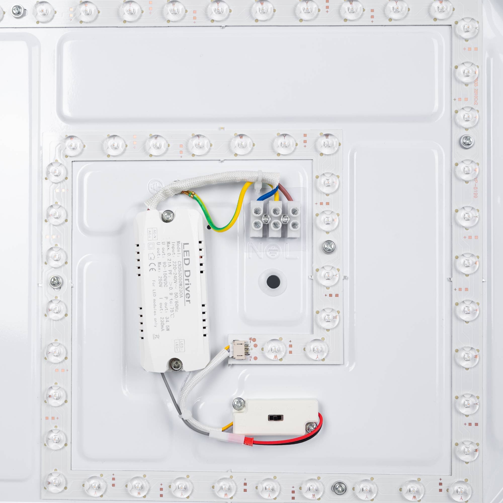 Lámpara de techo LED CCT tipo plafón - 36W - Efecto madera - Ø50cm