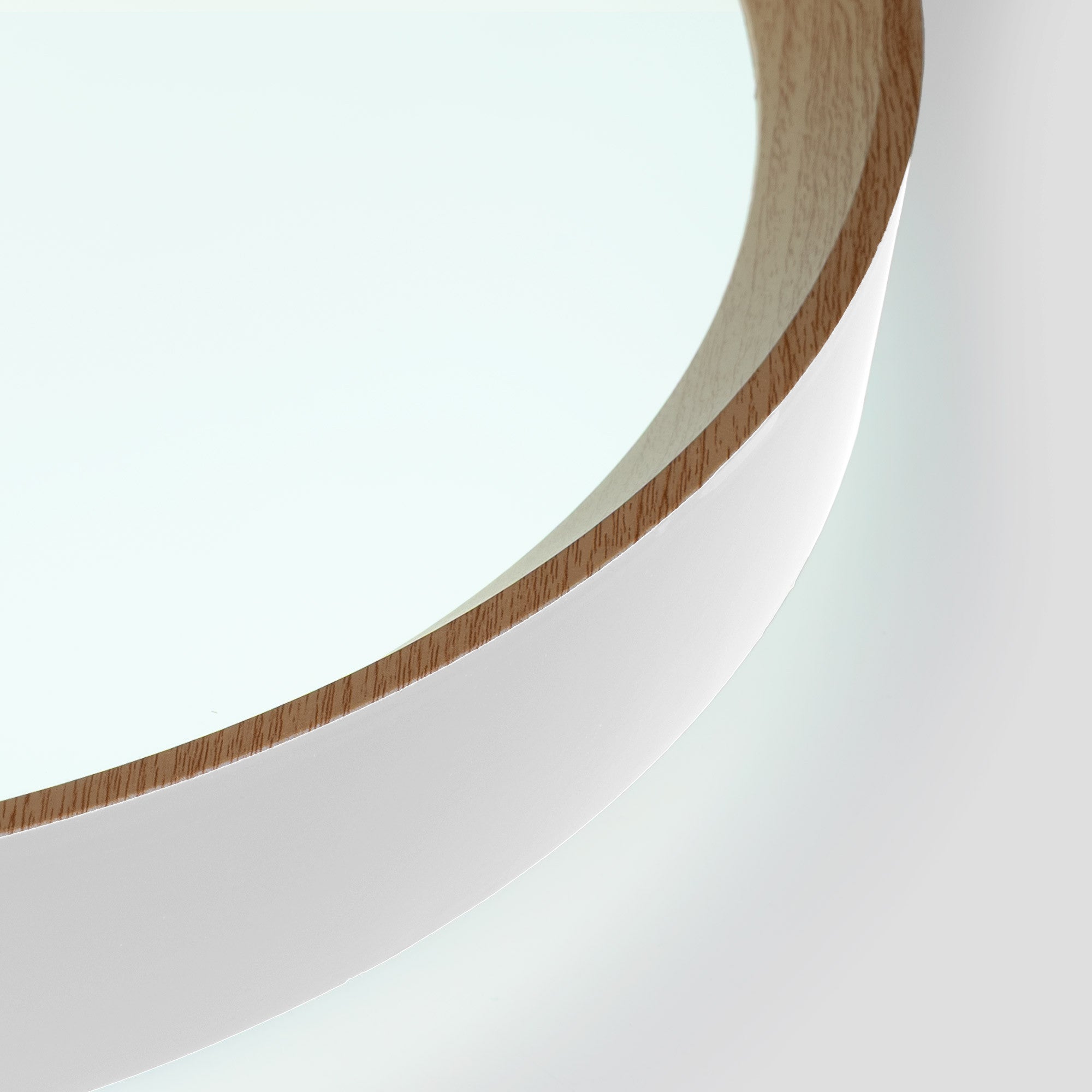 Lámpara de techo LED CCT tipo plafón - 36W - Efecto madera - Ø50cm