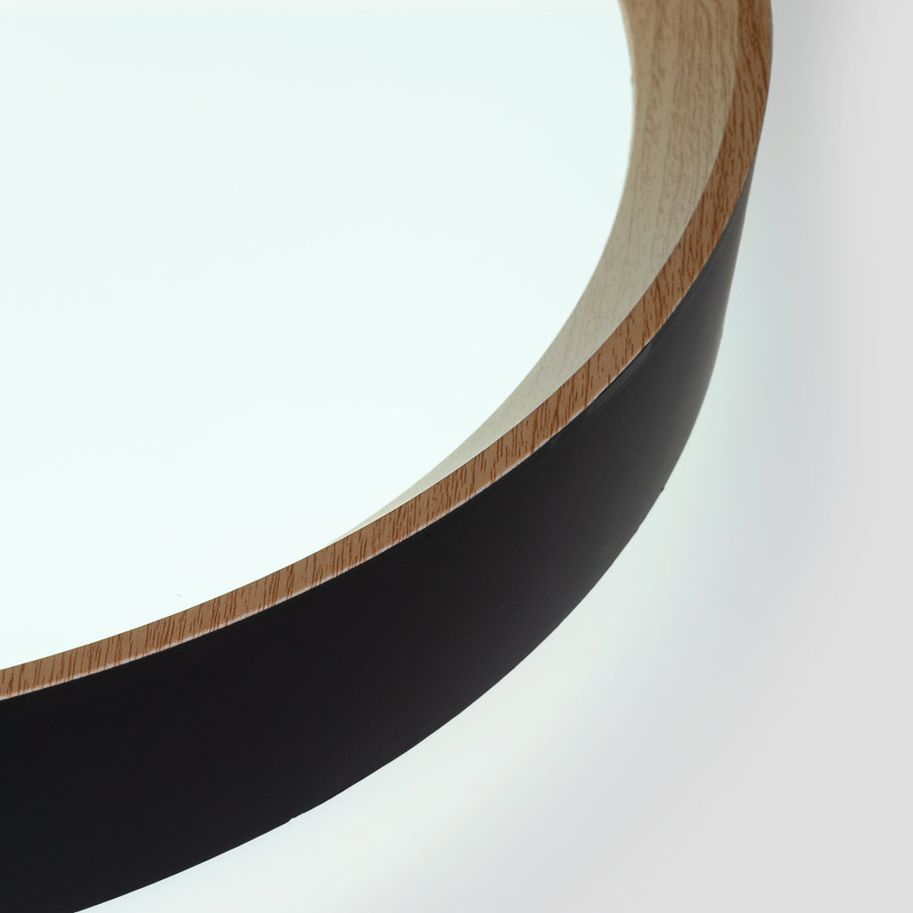 Lámpara de techo LED CCT tipo plafón - 36W - Efecto madera - Ø50cm