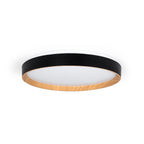 Lámpara de techo LED CCT tipo plafón - 36W - Efecto madera - Ø50cm