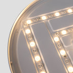 Lámpara de techo LED CCT tipo plafón - 36W - Efecto madera - Ø50cm