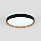 Lámpara de techo LED CCT tipo plafón - 36W - Efecto madera - Ø50cm