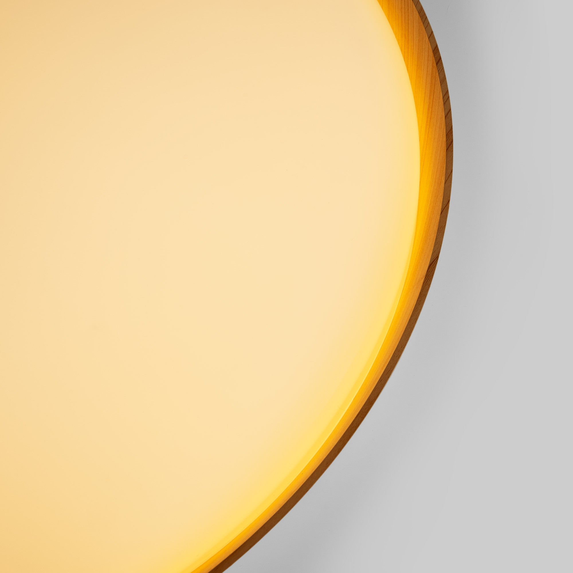 Lámpara de techo LED tipo plafón CCT 24W - Efecto madera - ø40cm - IP22