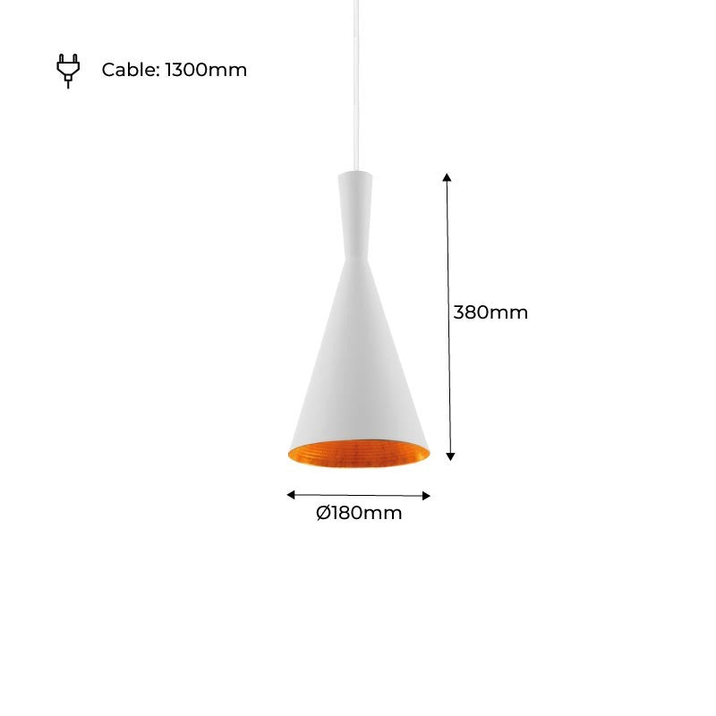 Lámpara colgante metal "Solvang"