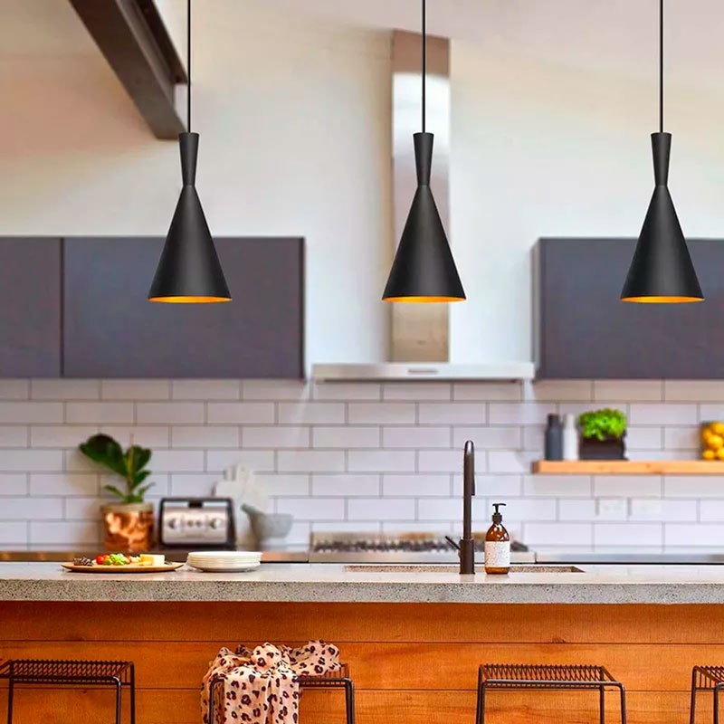 Lámpara colgante metal "Solvang"