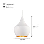 Lámpara colgante nórdica "Helga"