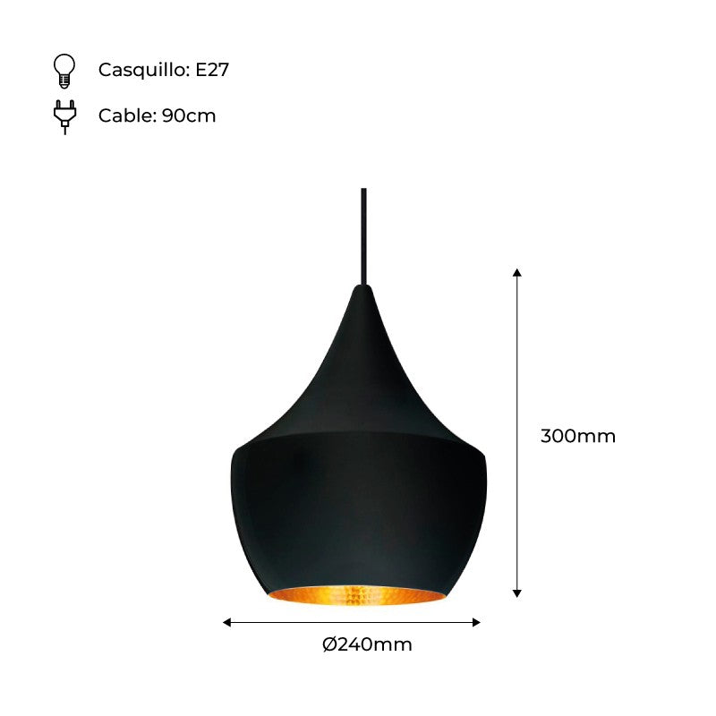 Lámpara colgante nórdica "Helga"