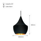 Lámpara colgante nórdica "Helga"