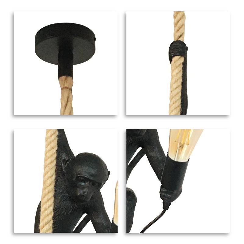 Lámpara mono colgante de resina "Ximpa"