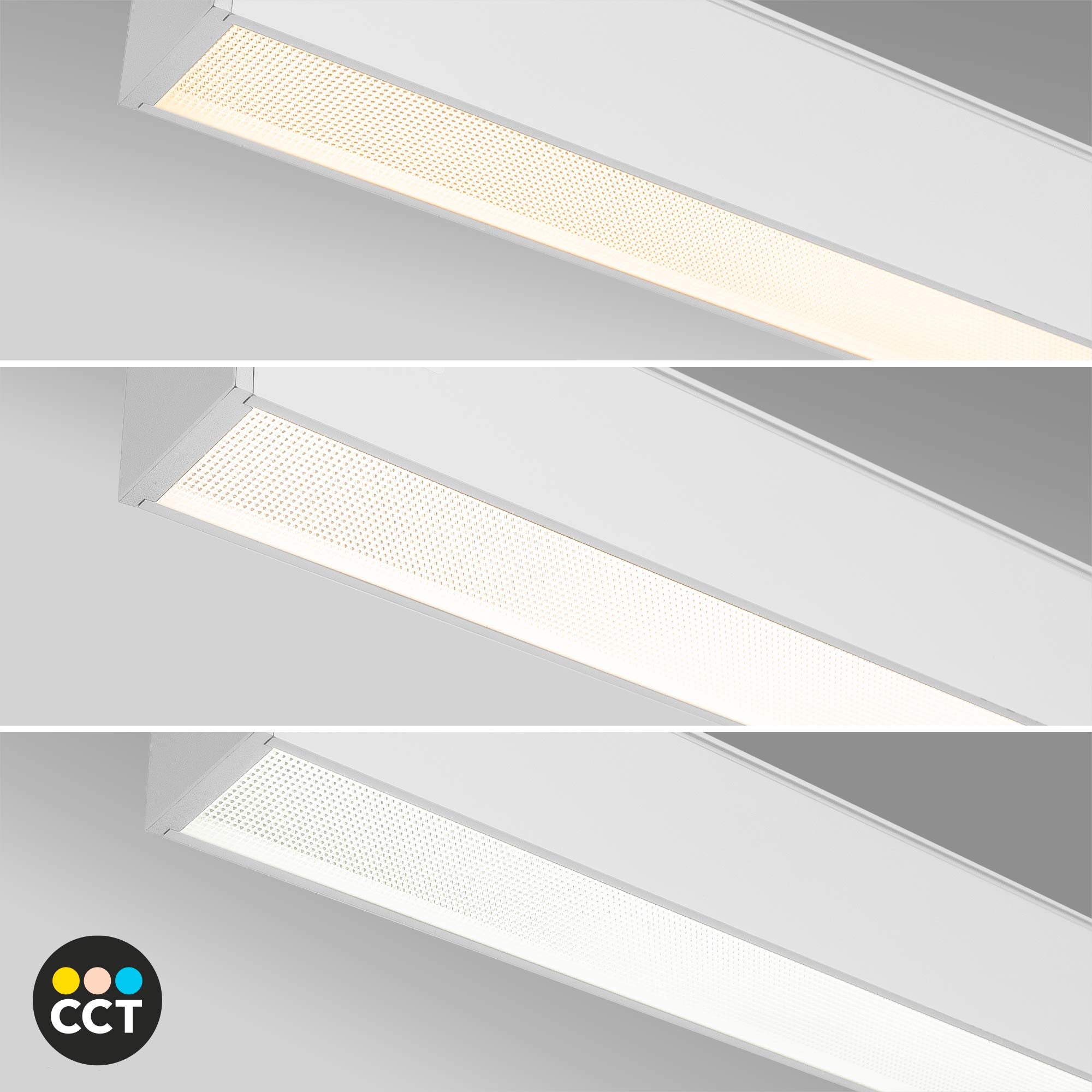 Luminaria lineal LED CCT - 40W - Suspensión / superficie - Potencia ajustable - 120cm
