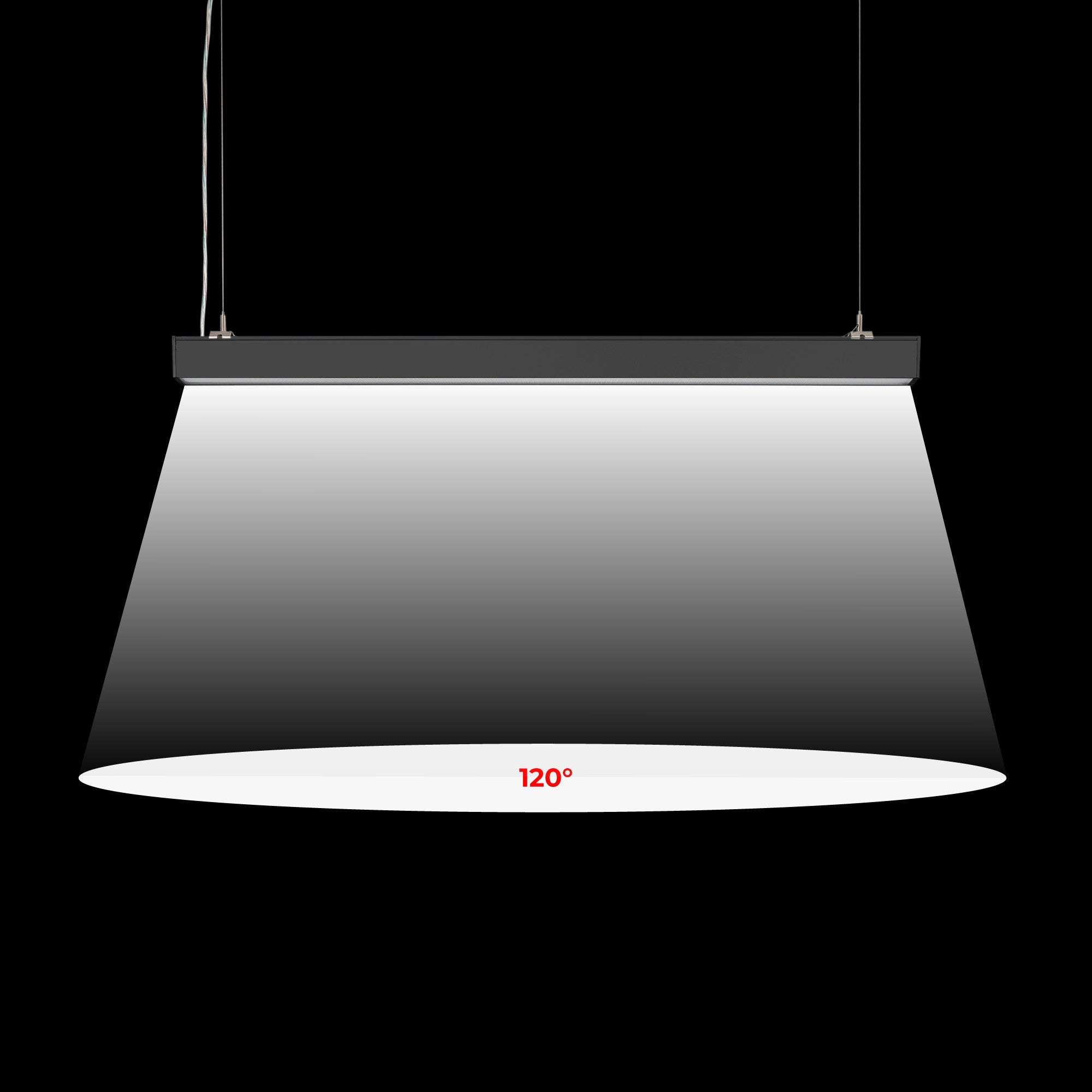 Luminaria lineal LED CCT - 40W - Suspensión / superficie - Potencia ajustable - 120cm