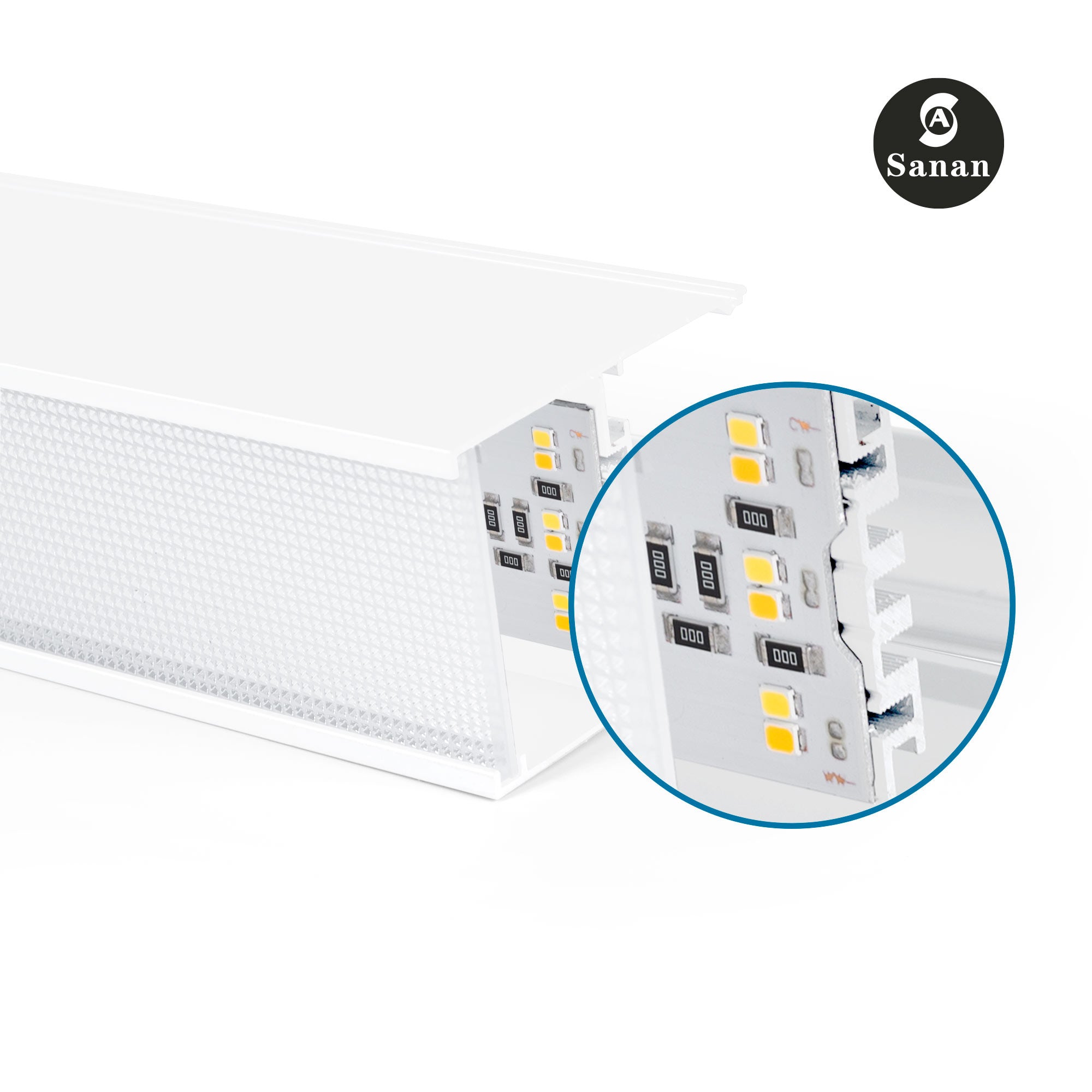 Luminaria lineal LED CCT - 40W - Suspensión / superficie - Potencia ajustable - 120cm