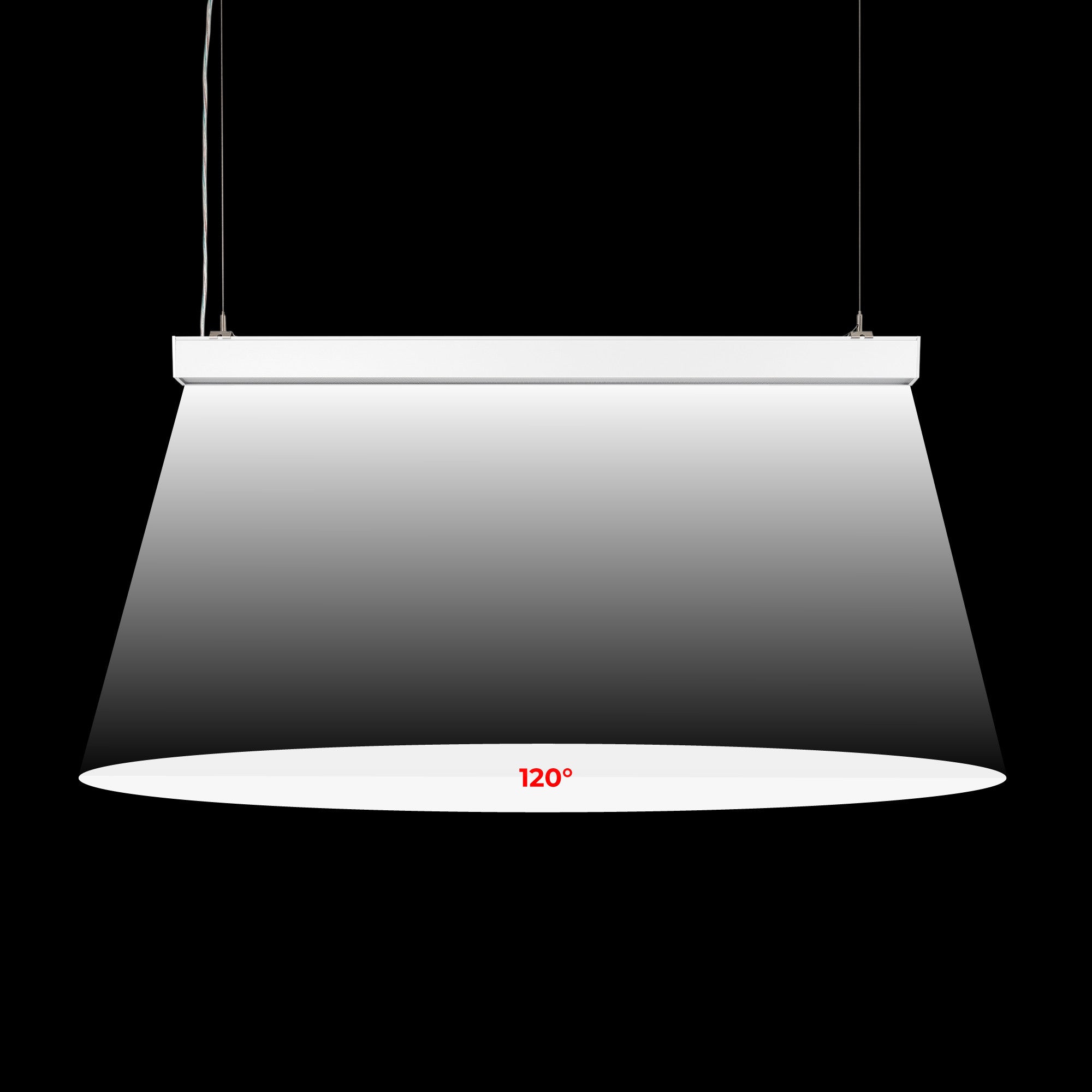 Luminaria lineal LED CCT - 40W - Suspensión / superficie - Potencia ajustable - 120cm