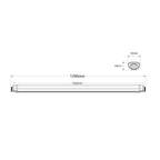 Listón estanco LED slim interconectable - 120cm - 36W - 3400lm - IP65